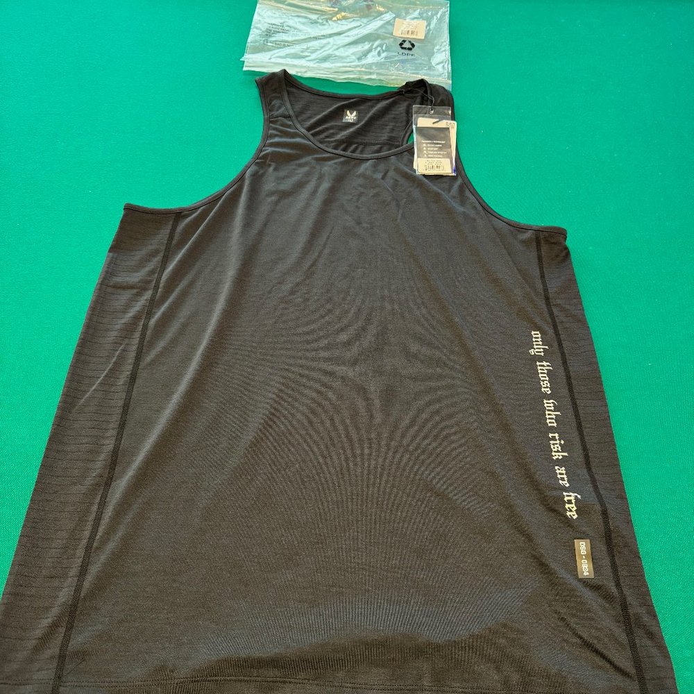ASRV 0834. 3D-LITE® 2.0 TRAINING SINGLET - BLACK "OTWR" - NWT